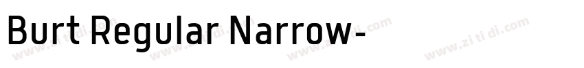 Burt Regular Narrow字体转换